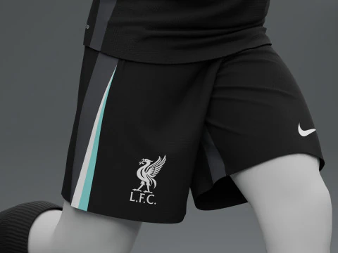 Liverpool 2024 Away Jersey 3D Model