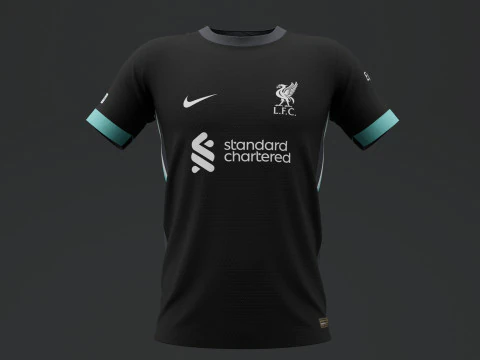 Liverpool 2024 Away Jersey 3D Model