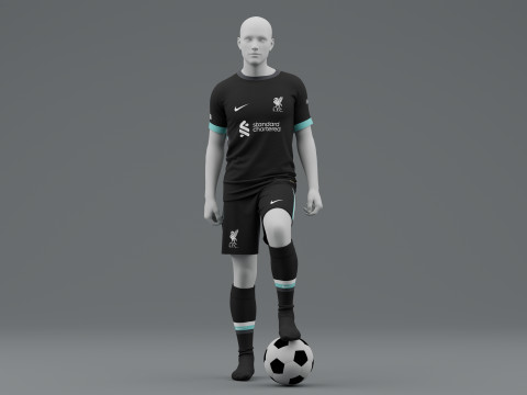 Liverpool 2024 Away Jersey Model 3D