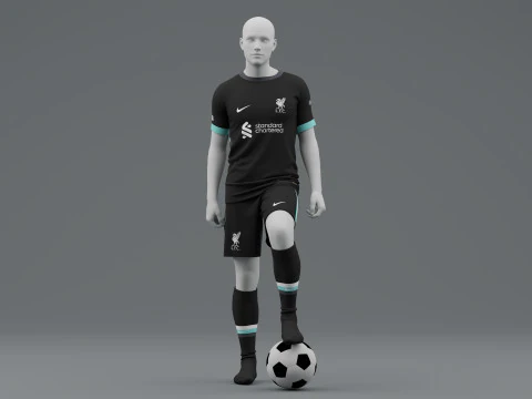 Liverpool 2024 Away Jersey 3D Model