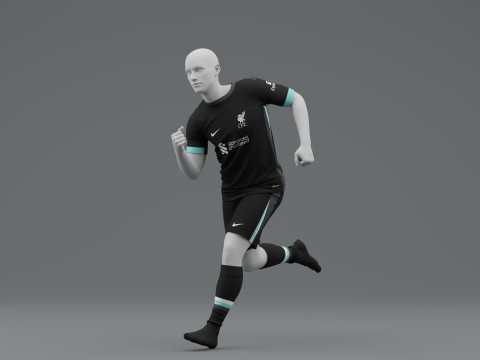 Liverpool 2024 Away Jersey Model 3D