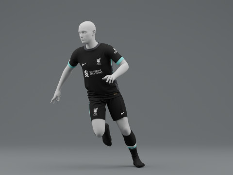 Liverpool 2024 Away Jersey Model 3D