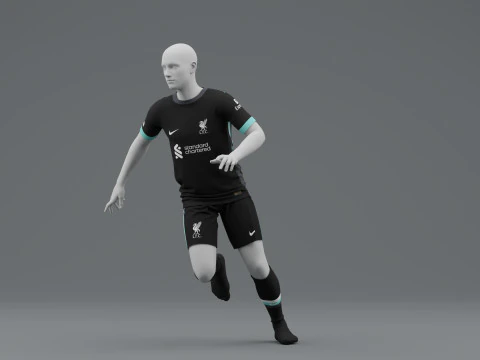 Liverpool 2024 Away Jersey 3D Model