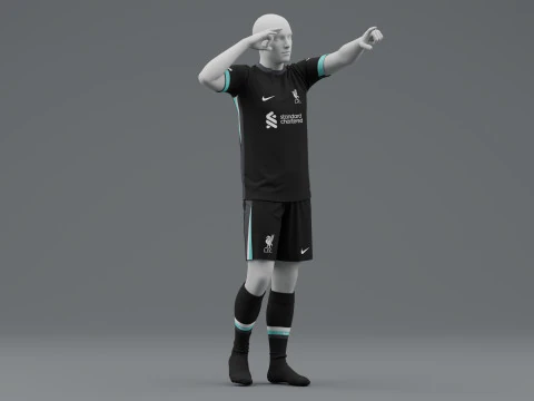Liverpool 2024 Away Jersey 3D Model