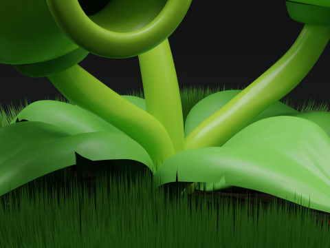 ThreePeater Plants Vs Zombies 3Dモデル