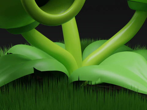 ThreePeater Plants Vs Zombies 3D Model