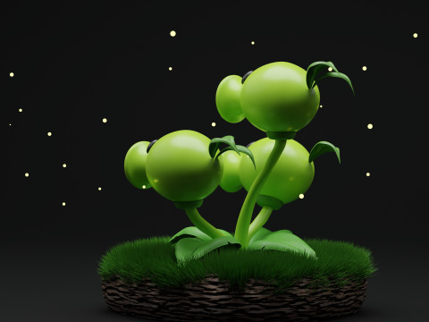 ThreePeater Plants Vs Zombies 3Dモデル
