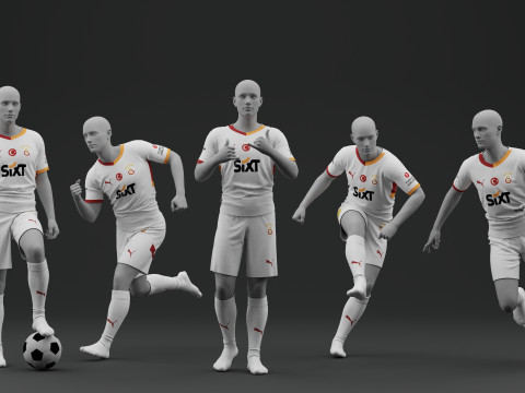 Galatasaray 2024 2025 Away Jersey Modelo 3D