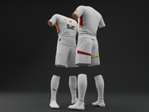 Galatasaray 2024 2025 Away Jersey Model 3D