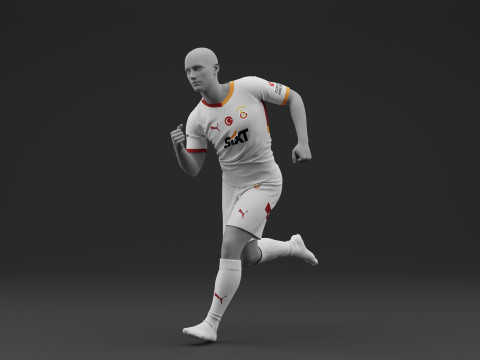 Galatasaray 2024 2025 Away Jersey Model 3D