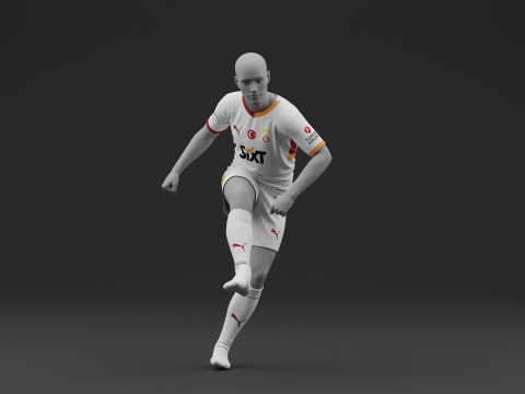 Galatasaray 2024 2025 Away Jersey Model 3D