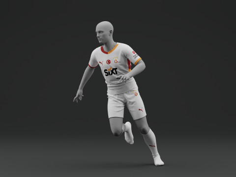 Galatasaray 2024 2025 Away Jersey Model 3D