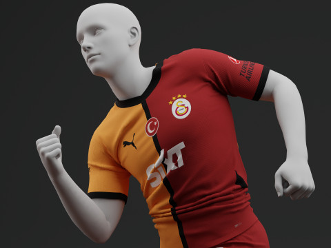 ガラタサライ 2024 2025 ホーム ジャージ 3Dモデル