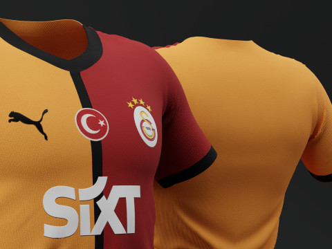 ガラタサライ 2024 2025 ホーム ジャージ 3Dモデル