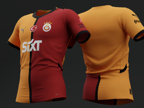 ガラタサライ 2024 2025 ホーム ジャージ 3Dモデル