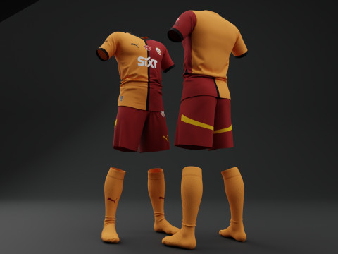 ガラタサライ 2024 2025 ホーム ジャージ 3Dモデル