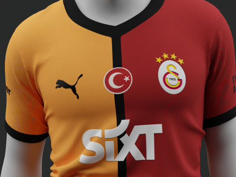 ガラタサライ 2024 2025 ホーム ジャージ 3Dモデル