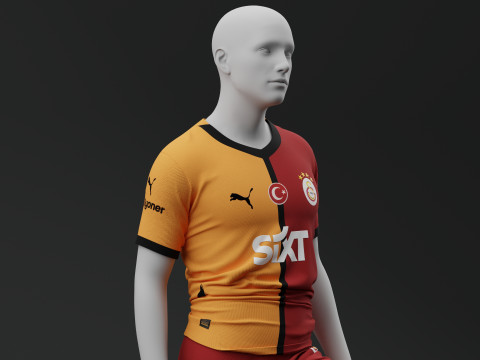 ガラタサライ 2024 2025 ホーム ジャージ 3Dモデル