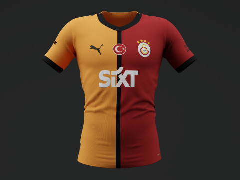 ガラタサライ 2024 2025 ホーム ジャージ 3Dモデル