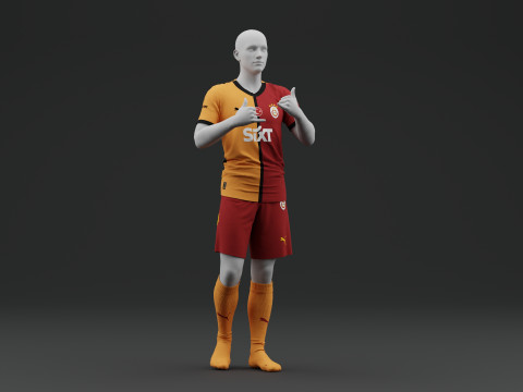 ガラタサライ 2024 2025 ホーム ジャージ 3Dモデル