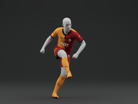 ガラタサライ 2024 2025 ホーム ジャージ 3Dモデル