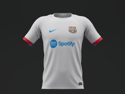 FC Barcelona 2023 2024 Away Jersey 3D Model