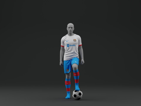 FC Barcelona 2023 2024 Away Jersey 3D Model