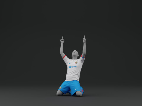 FC Barcelona 2023 2024 Away Jersey 3D Model
