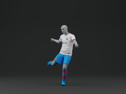 FC Barcelona 2023 2024 Away Jersey 3D Model