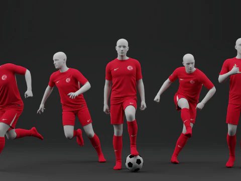 Турція 2024 Домашня Джерсі 3D Модель