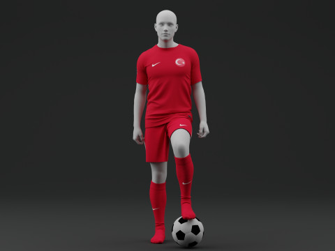 Turkiye 2024 Home Jersey 3D Model