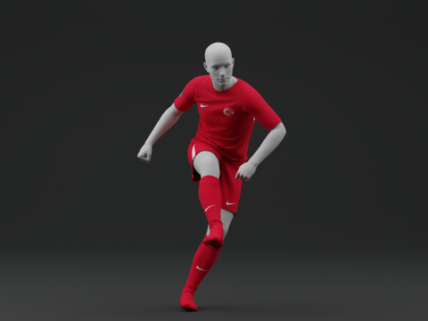 Turkiye 2024 Home Jersey 3D Model
