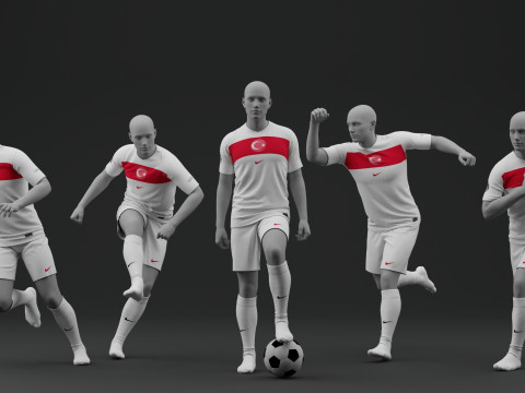 Turkiye 2024 Away Jersey 3D Model