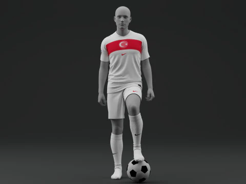 Turkiye 2024 Away Jersey 3D Model