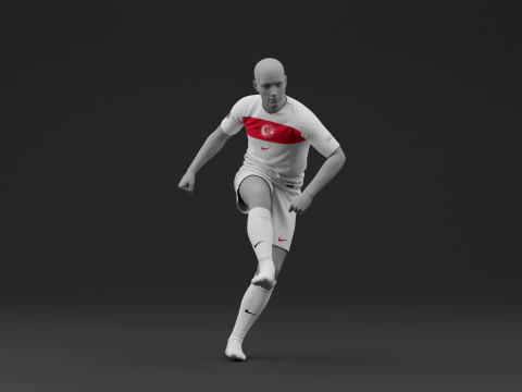 Turkiye 2024 Away Jersey 3D Model