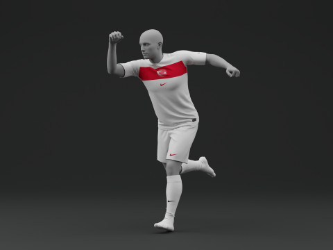 Turkiye 2024 Away Jersey Modèle 3D