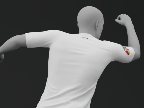 Turkiye 2024 Away Jersey Modèle 3D