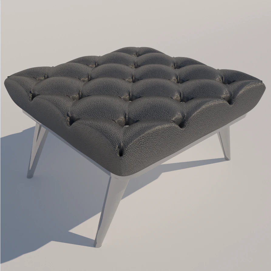 leather seat 3D Model .c4d .max .obj .3ds .fbx .stl .blend 