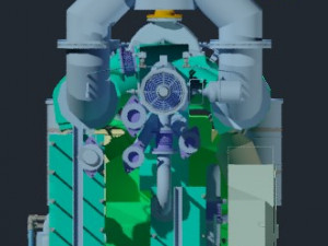 gas engine jms 612 gs-nl Modello 3D