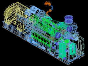 gas engine jms 612 gs-nl Modello 3D