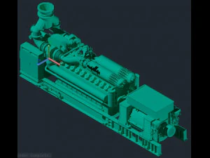 gas engine jgs 620 ls-50hz 3D Model