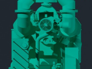 gas engine jgs 620 ls-50hz 3D 模型