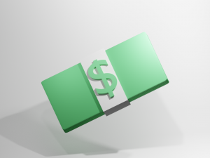 money dollar icon Modelo 3D