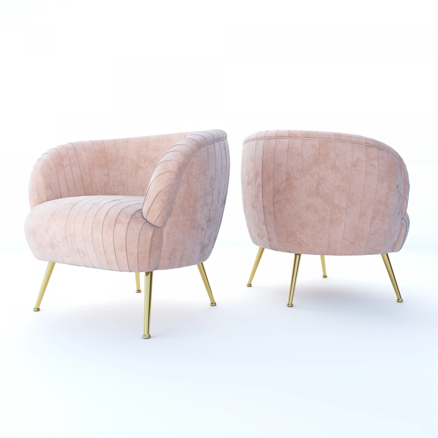 audence armchair 3D Model .c4d .max .obj .3ds .fbx .stl .blend 