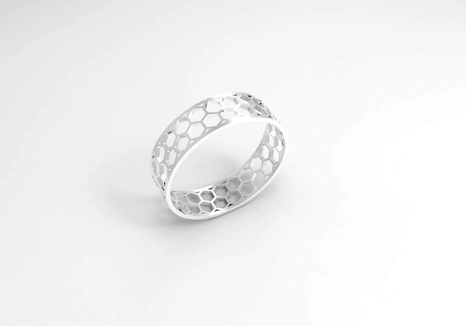 ring hexagon 3D Model .c4d .max .obj .3ds .fbx .stl .blend 