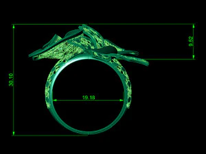 anel Modelo de Impressão 3D