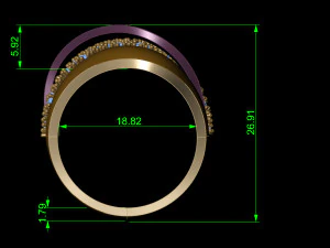 anel Modelo de Impressão 3D
