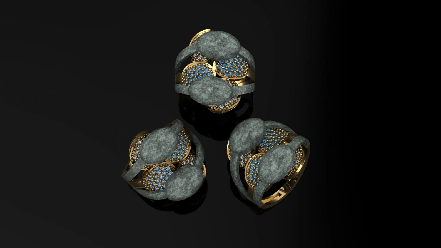 anel Modelo de Impressão 3D .c4d .max .obj .3ds .fbx .stl .blend 