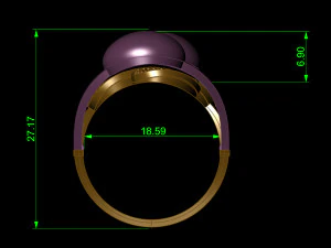 anel Modelo de Impressão 3D
