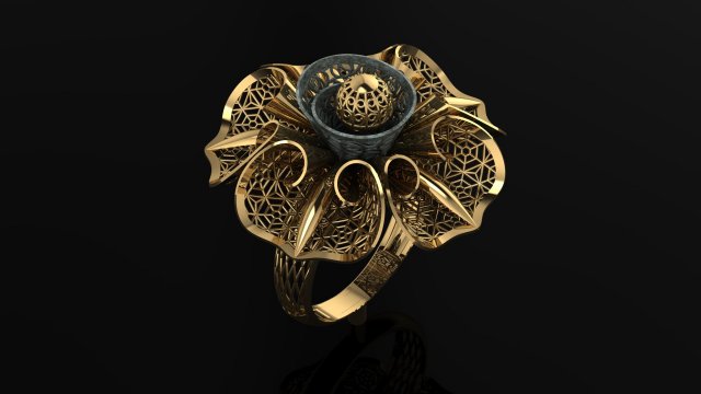 ring 3D 打印模型 .c4d .max .obj .3ds .fbx .stl .blend 